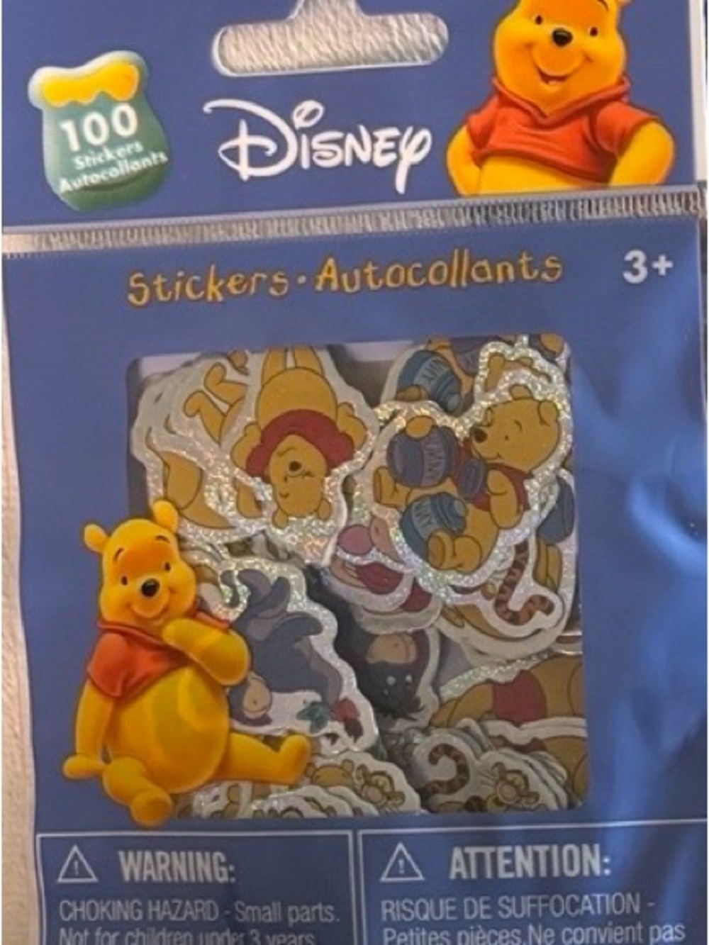 Disney Winnie the Pooh Holographic Sticker Pack 100 Stickers